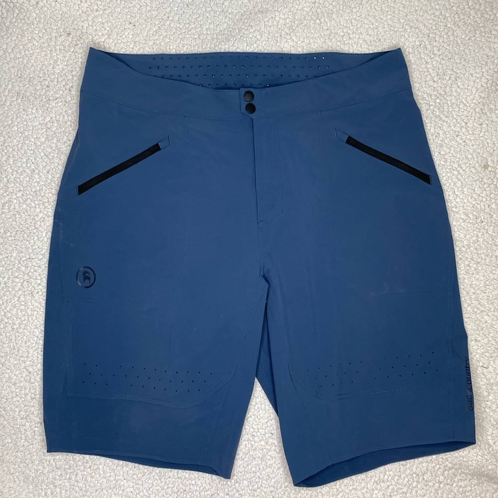Backcountry Blue Biking Shorts: Size Extra Large